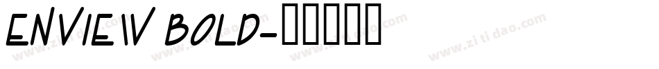 Enview Bold字体转换
